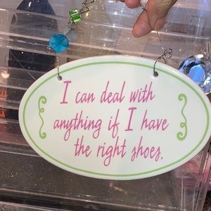 Closet motivator sign